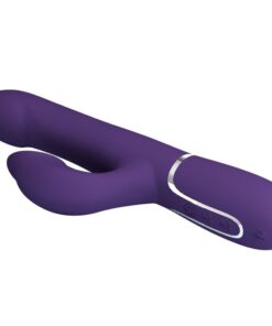 PRETTY LOVE – ZALIN VIBRADOR RABBIT PERLAS 4 EN 1 MORADO - intimamenities.com