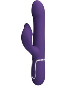 PRETTY LOVE – ZALIN VIBRADOR RABBIT PERLAS 4 EN 1 MORADO - intimamenities.com