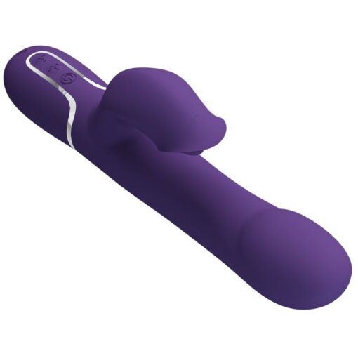 PRETTY LOVE – ZALIN VIBRADOR RABBIT PERLAS 4 EN 1 MORADO - intimamenities.com