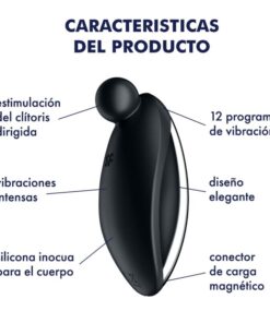SATISFYER – SPOT ON 2 VIBRADOR LAY-ON NEGRO - intimamenities.com