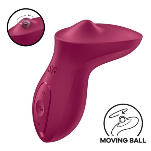 SATISFYER – EXCITERRR VIBRADOR LAY-ON CLÍTORIS FUCSIA - intimamenities.com
