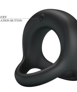 PRETTY LOVE – ELLIOTT ANILLO VIBRADOR NEGRO - intimamenities.com