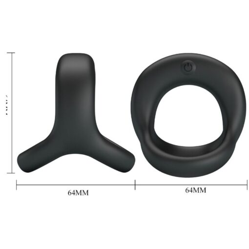 PRETTY LOVE – ELLIOTT ANILLO VIBRADOR NEGRO - intimamenities.com