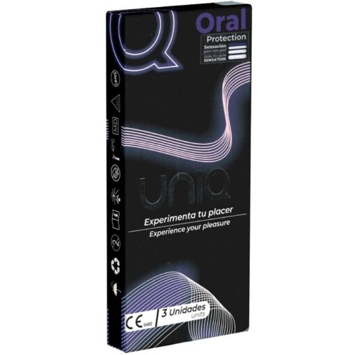 UNIQ – ORAL MASK PRESERVATIVOS SIN LATEX 3 UNIDADES - intimamenities.com
