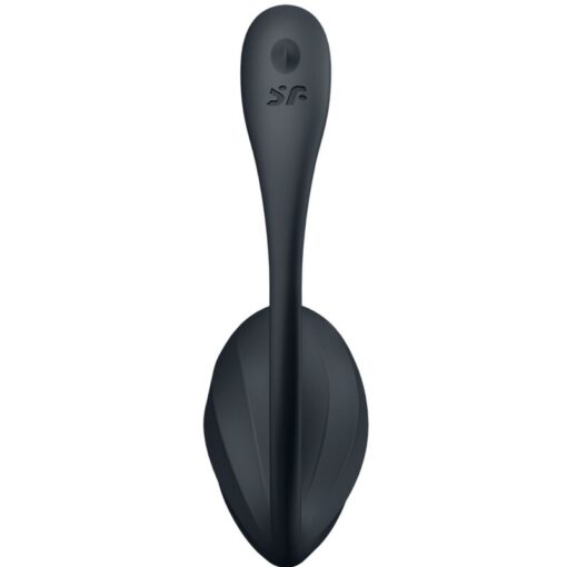 SATISFYER – RIBBED PETAL ESTIMULADOR PUNTO G CONTROL REMOTO NEGRO APP GRATUITA - intimamenities.com