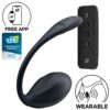 SATISFYER – RIBBED PETAL ESTIMULADOR PUNTO G CONTROL REMOTO NEGRO APP GRATUITA - intimamenities.com