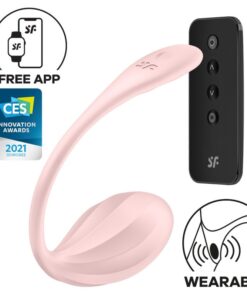 SATISFYER – RIBBED PETAL ESTIMULADOR PUNTO G CONTROL REMOTO ROSA APP GRATUITA - intimamenities.com