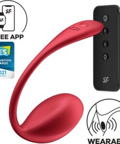SATISFYER – SHINY PETAL ESTIMULADOR PUNTO G CONTROL REMOTO ROJO APP GRATUITA - intimamenities.com