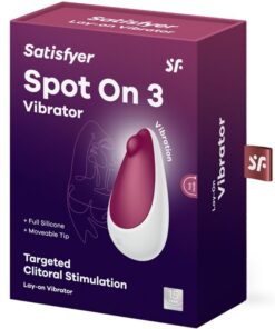 SATISFYER – SPOT ON 3 ESTIMULADOR DE CLÍTORIS ROJO - intimamenities.com