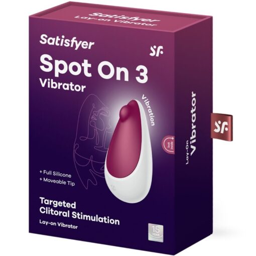 SATISFYER – SPOT ON 3 ESTIMULADOR DE CLÍTORIS ROJO - intimamenities.com