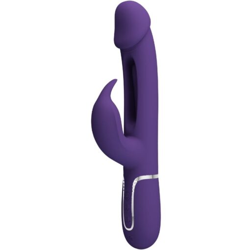 PRETTY LOVE – KAMPAS VIBRADOR RABBIT 3 EN 1 MULTIFUNCIÓN CON LENGUA VIOLETA - intimamenities.com