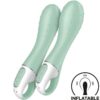 SATISFYER – AIR PUMP VIBRADOR 3 INFLABLE PUNTO G MENTA - intimamenities.com