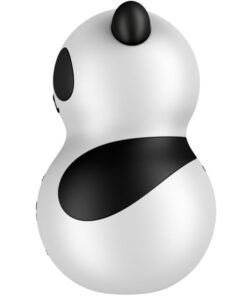 SATISFYER – POCKET PANDA ESTIMULADOR & VIBRADOR BLANCO Y NEGRO - intimamenities.com
