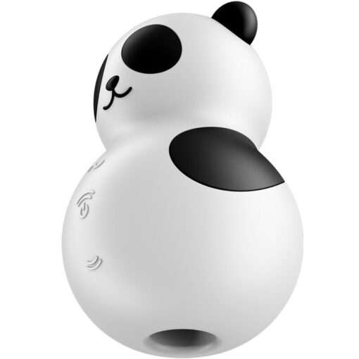 SATISFYER – POCKET PANDA ESTIMULADOR & VIBRADOR BLANCO Y NEGRO - intimamenities.com