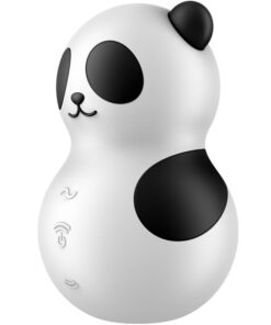 SATISFYER – POCKET PANDA ESTIMULADOR & VIBRADOR BLANCO Y NEGRO - intimamenities.com