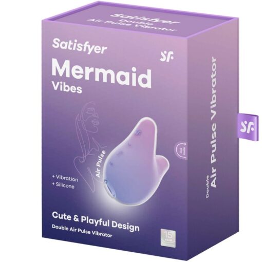 SATISFYER – MERMAID VIBES ESTIMULADOR & VIBRADOR VIOLETA Y ROSA - intimamenities.com