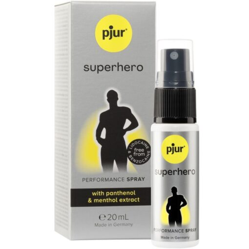 PJUR – SUPERHERO PERFORMANCE SPRAY RETARDANTE 20 ML - intimamenities.com
