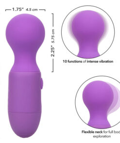 CALEXOTICS – FIRST TIME MASAJEADOR RECARGABLE 10 VIBRACIONES VIOLETA - intimamenities.com