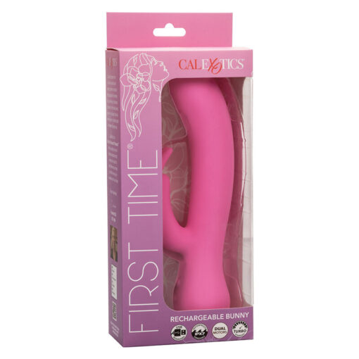 CALEXOTICS – FIRST TIME VIBRADOR RABBIT RECARGABLE ROSA - intimamenities.com