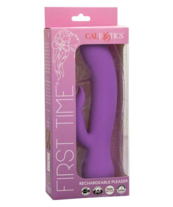 CALEXOTICS – FIRST TIME VIBRADOR COMPLACIENTE RECARGABLE MORADO - intimamenities.com