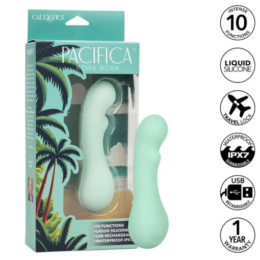 CALEXOTICS – PACIFICA BORA BORA ESTIMULADOR PUNTO G 10 VIBRACIONES AQUA - intimamenities.com