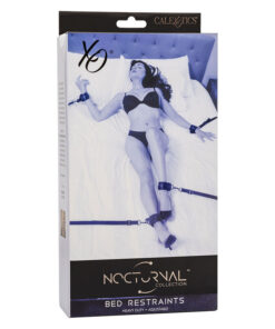 CALEXOTICS – NOCTURNAL RESTRICCIONES DE CAMA CUERO AJUSTABLE NEGRO - intimamenities.com