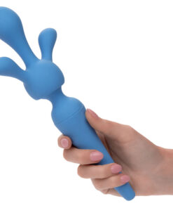 CALEXOTICS – COUTURE KIT VIBRADOR WAND 10 VIBRACIONES AZUL - intimamenities.com