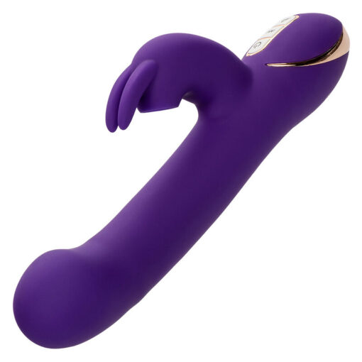 CALEXOTICS – JACK VIBRADOR RABBIT Y ESTIMULADOR 7 NIVELES DE VIBRACIÓN Y ONDAS ESTIMULADORAS AZUL - intimamenities.com