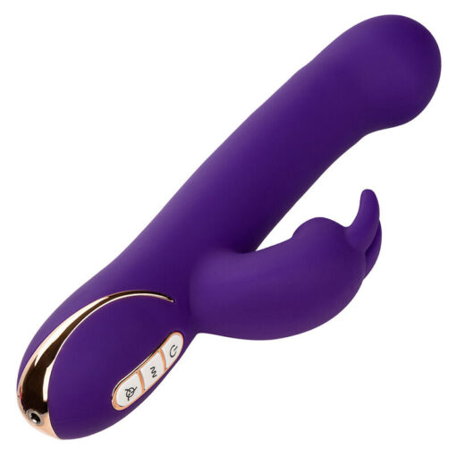 CALEXOTICS – JACK VIBRADOR RABBIT Y ESTIMULADOR 7 NIVELES DE VIBRACIÓN Y ONDAS ESTIMULADORAS AZUL - intimamenities.com