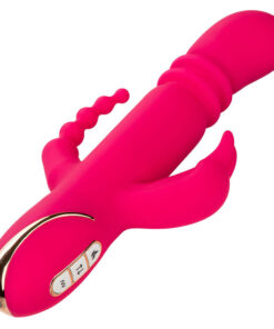 CALEXOTICS – JACK FANTASY TRIPLE VIBRADOR CALENTABLE RABBIT ROSA - intimamenities.com