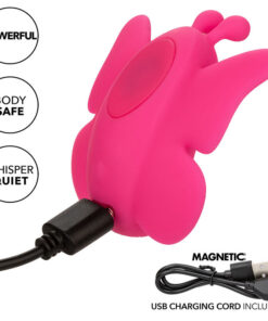CALEXOTICS – NEON VIBES THE FLUTTER VIBE ESTIMULADOR 10 VIBRACIONES ROSA - intimamenities.com