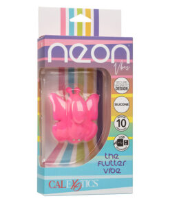 CALEXOTICS – NEON VIBES THE FLUTTER VIBE ESTIMULADOR 10 VIBRACIONES ROSA - intimamenities.com