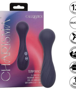 CALEXOTICS – CHARISMA TEMPTATION MASAJEADOR 12 FUNCIONES MORADO - intimamenities.com