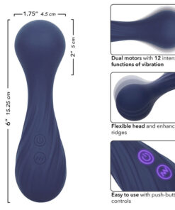 CALEXOTICS – CHARISMA TEMPTATION MASAJEADOR 12 FUNCIONES MORADO - intimamenities.com