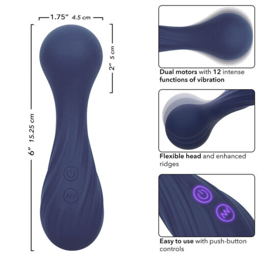 CALEXOTICS – CHARISMA TEMPTATION MASAJEADOR 12 FUNCIONES MORADO - intimamenities.com