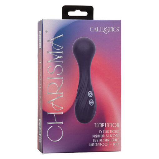 CALEXOTICS – CHARISMA TEMPTATION MASAJEADOR 12 FUNCIONES MORADO - intimamenities.com