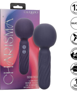 CALEXOTICS – CHARISMA SEDUCTION MASAJEADOR 12 FUNCIONES 17,75 CM X 6,25 CM MORADO - intimamenities.com