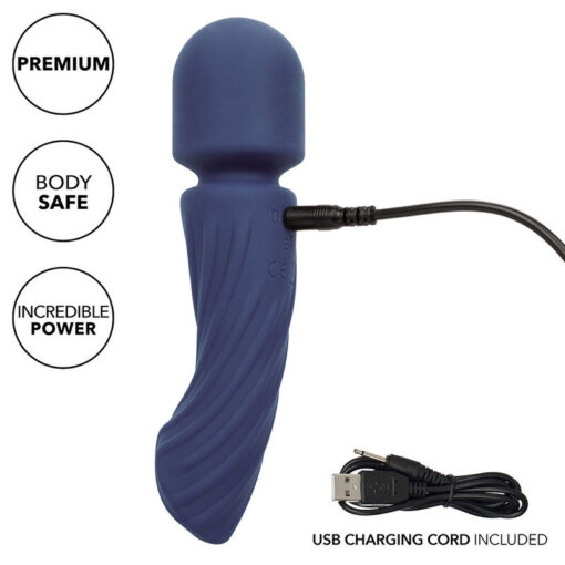 CALEXOTICS – CHARISMA ALLURE MASAJEADOR DOBLE MOTOR 12 FUNCIONES 17,25 CM X 4,5 CM MORADO - intimamenities.com