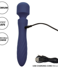 CALEXOTICS – CHARISMA MYSTIQUE MASAJEADOR DOBLE MOTOR 12 FUNCIONES 21,5 CM X 4,5 CM MORADO - intimamenities.com