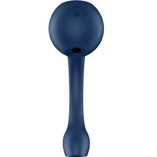 SATISFYER – PRO+ WAVE 4 ESTIMULADOR PUNTO G & AIR PULSE APLICACIÓN GRATUITA AZUL OSCURO - intimamenities.com