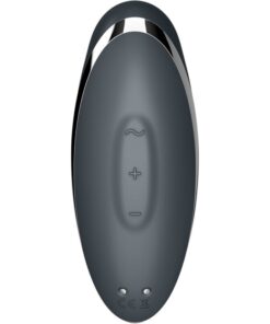 SATISFYER – TAP & CLIMAX 2 VIBRADOR & ESTIMULADOR GRIS - intimamenities.com