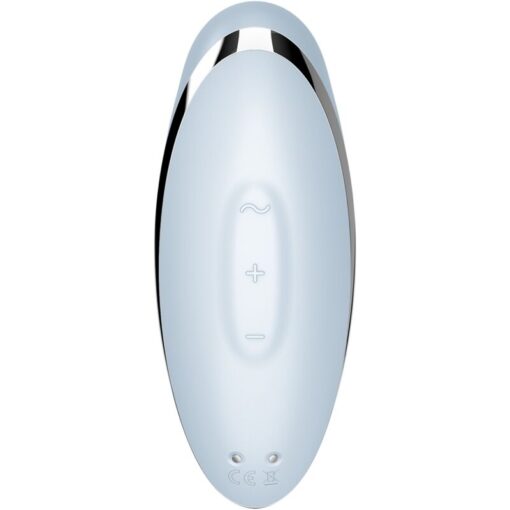 SATISFYER – TAP & CLIMAX 2 VIBRADOR & ESTIMULADOR AZUL - intimamenities.com