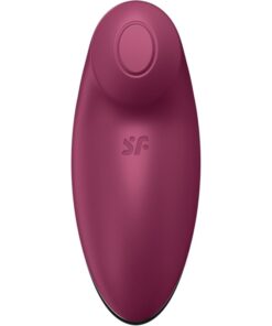SATISFYER – TAP & CLIMAX 2 VIBRADOR & ESTIMULADOR ROJO - intimamenities.com