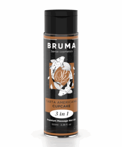 BRUMA – ACEITE DE MASAJE PREMIUM EFECTO CALOR SABOR TARTA AMERICANA 3 EN 1 – 100 ML - intimamenities.com