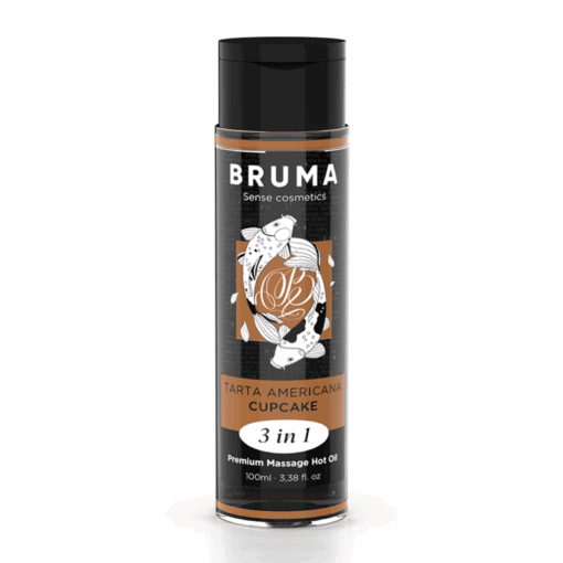 BRUMA – ACEITE DE MASAJE PREMIUM EFECTO CALOR SABOR TARTA AMERICANA 3 EN 1 – 100 ML - intimamenities.com