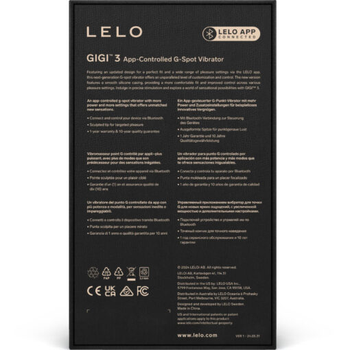 LELO –   GIGI™ 3 VIBRADOR PUNTO G AZUL - intimamenities.com