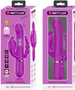 PRETTY LOVE – CAMMY TRIPLE VIBRADOR MULTIFUNCIÓN 4 EN 1 ROSA - intimamenities.com