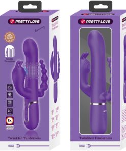 PRETTY LOVE – CAMMY TRIPLE VIBRADOR MULTIFUNCIÓN 4 EN 1 MORADO - intimamenities.com