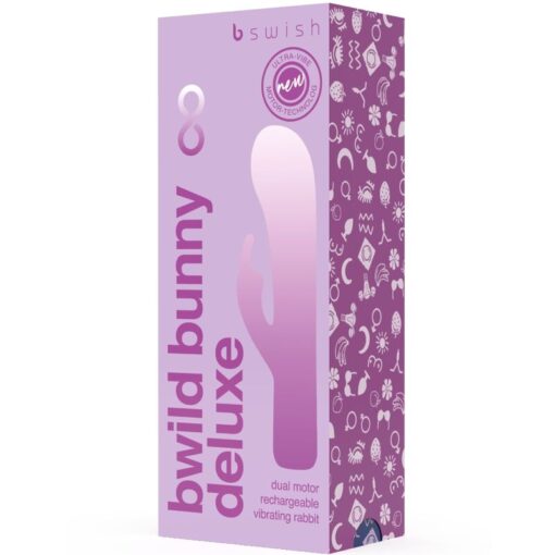 B SWISH – BWILD BUNNY INFINITE DELUXE VIBRADOR RABBIT 10 VIBRACIONES MORADO - intimamenities.com