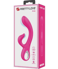 PRETTY LOVE – FRITZ VIBRADOR RABBIT 12 VIBRACIONES ROSA - intimamenities.com